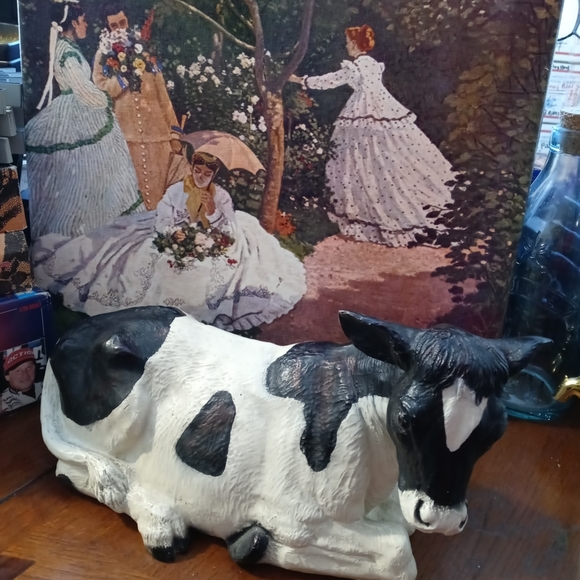 ๐ฎHomco Porcelain nativity Cow figurines Vintage Grazing Cow,Collectible Item.๐ - Picture 12 of 12